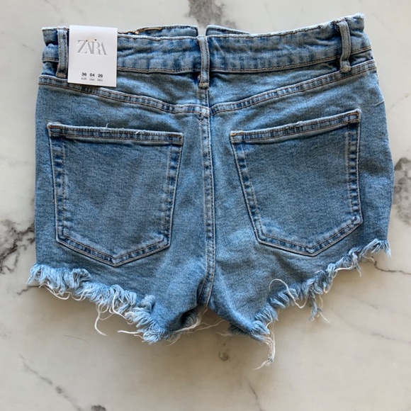 Denim High Rise Cut Off Shorts - Picture 2 of 3